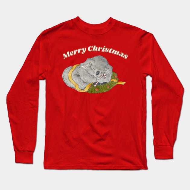 Koala Christmas Long Sleeve T-Shirt by AussieLogic